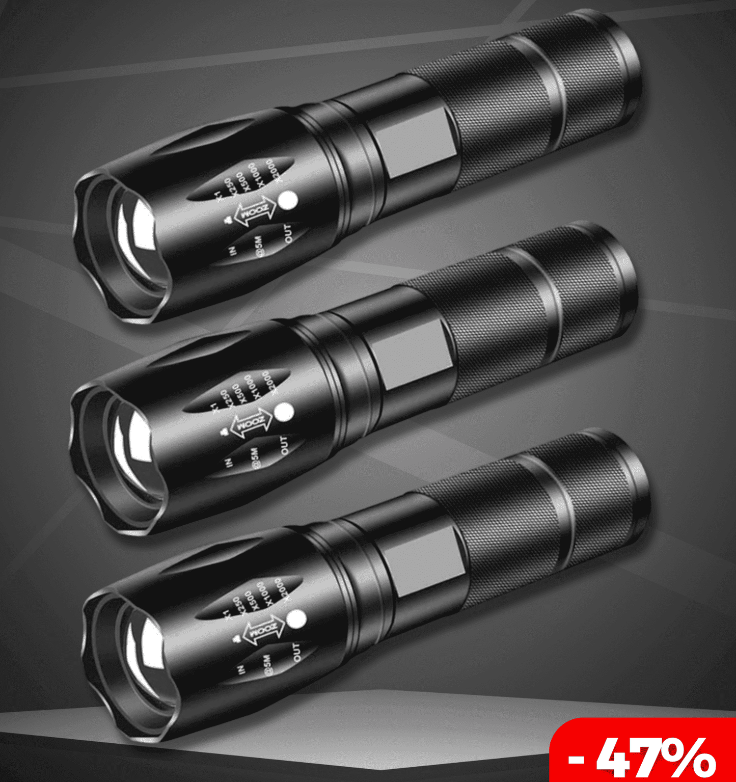 Lampe Super LED Puissante Étanche en Acier