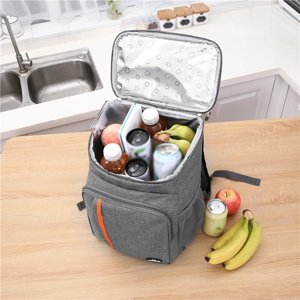 Sac à Dos Isotherme 18L pour Déjeuner Grand Volume Étanche et Thermique