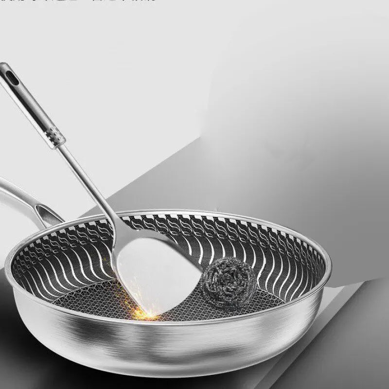 Poêle Wok en Acier Inoxydable 316 antiadhésif