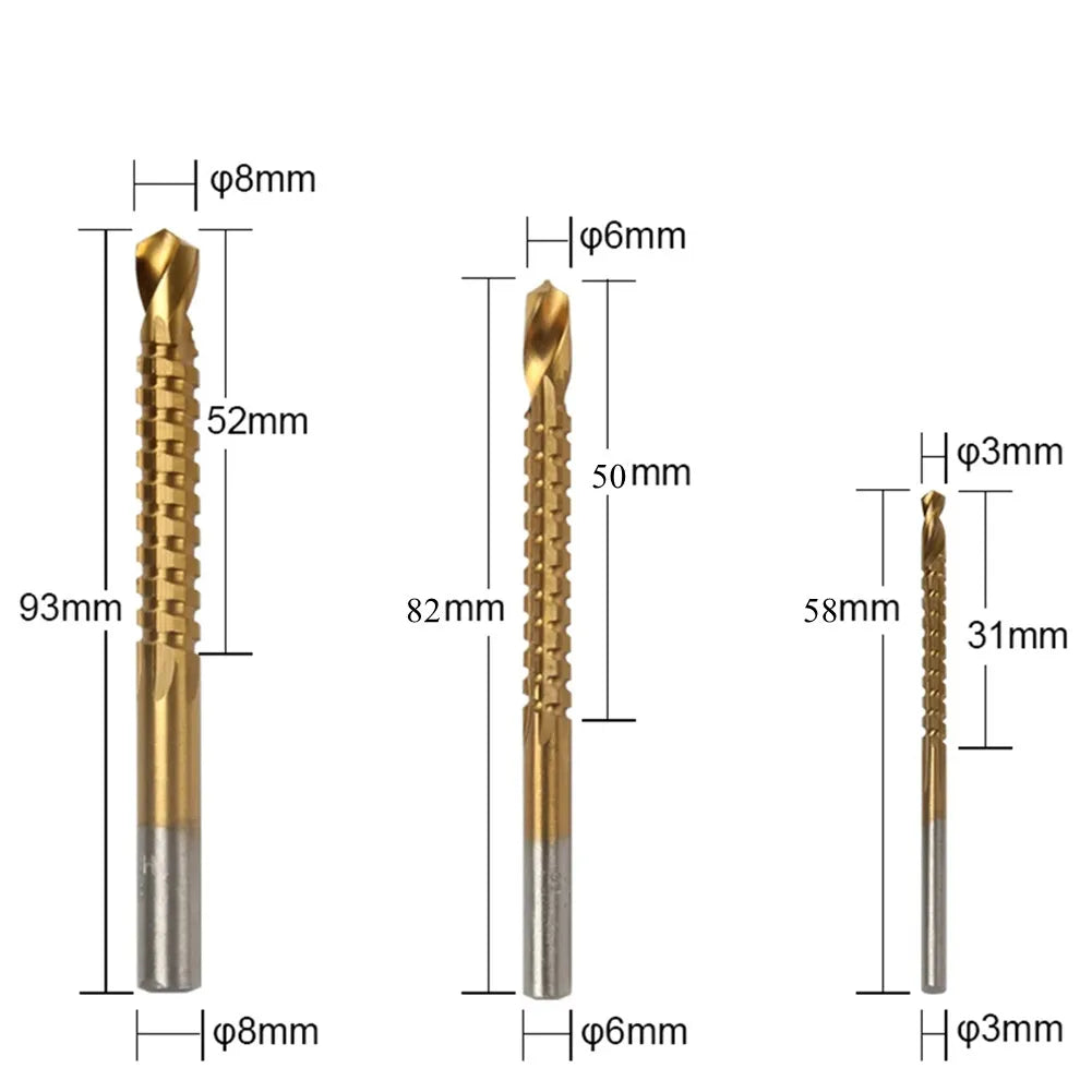 Jeu de Forets Métalliques Titanium 6 Pièces