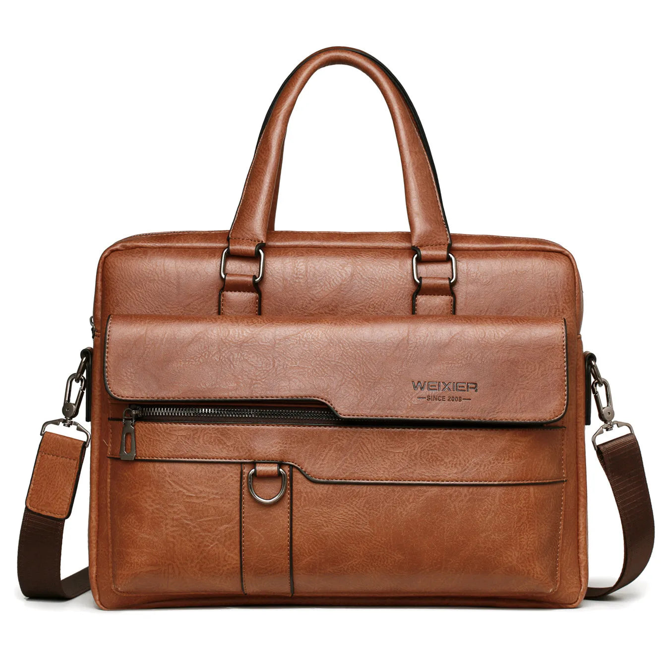 Sacoche Homme Cuir PU Haute Qualité pour Ordinateur 14 Pouces