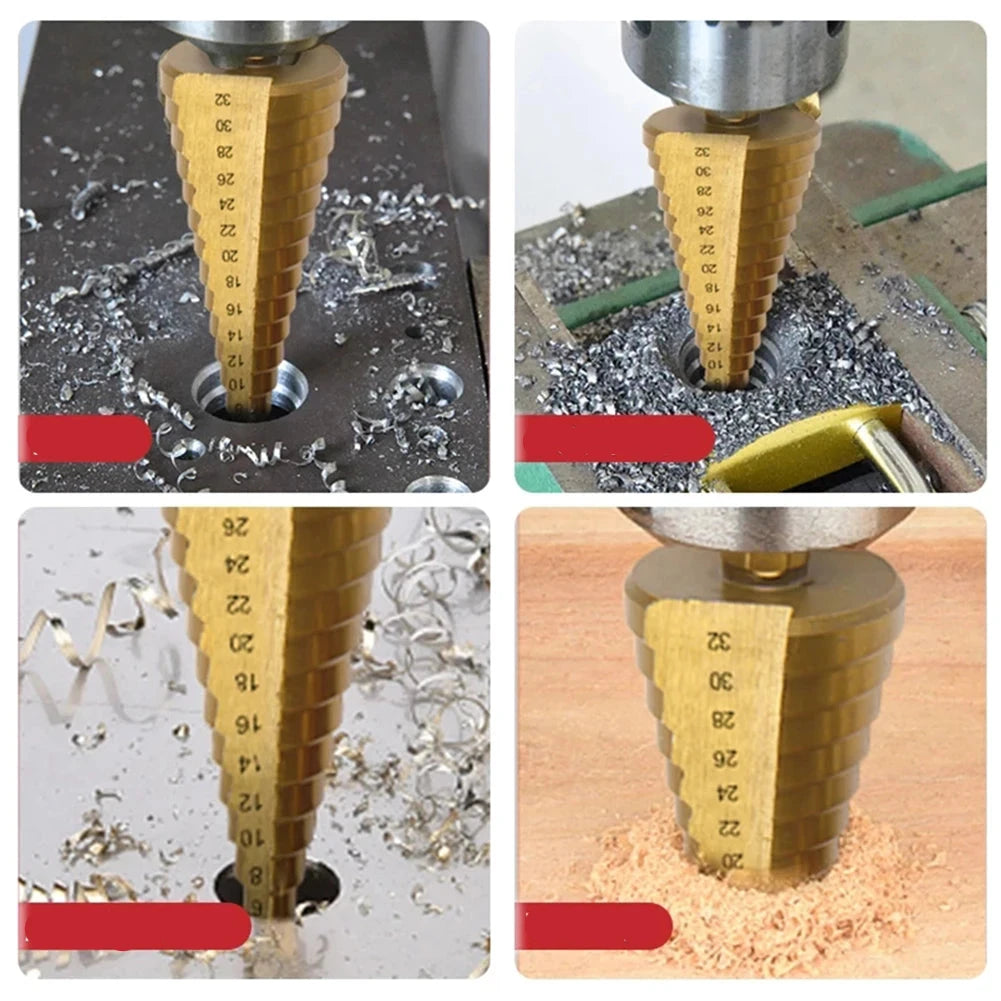 Jeu de Forets Métalliques Titanium 6 Pièces