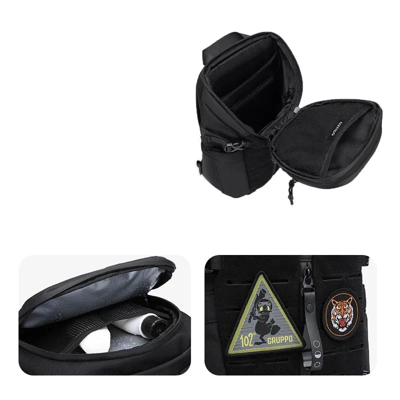 Sacoche Homme Grande Capacité Imperméable Sac Bandoulière de Voyage Court