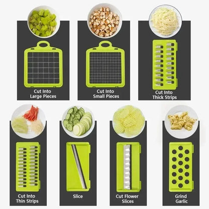 Hachoir Trancheuse et Râpe Multifonction pour Légumes