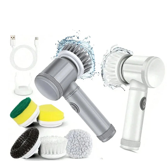 Brosse Électrique Rotative avec 5 Têtes Remplaçables